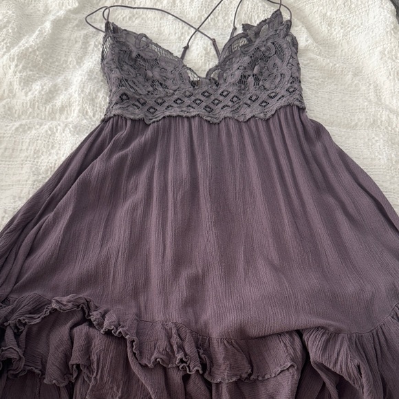 Free People Purple Lace Mini Dress - Picture 5 of 5